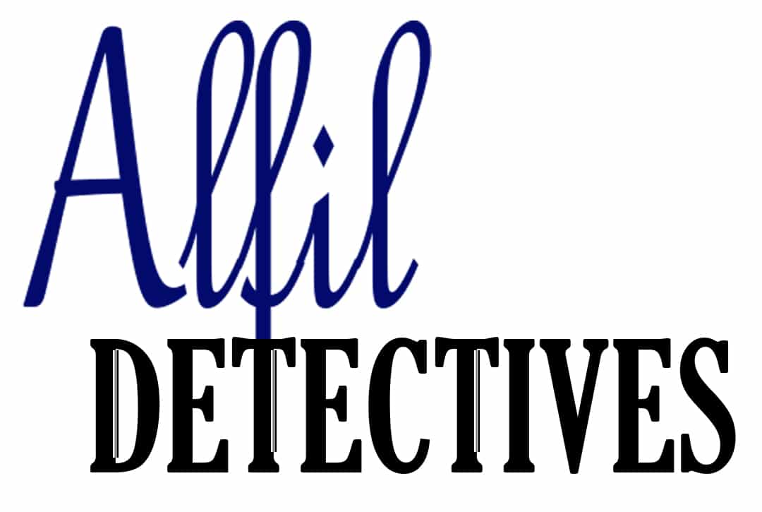 Logo nombre Alfil Detectives